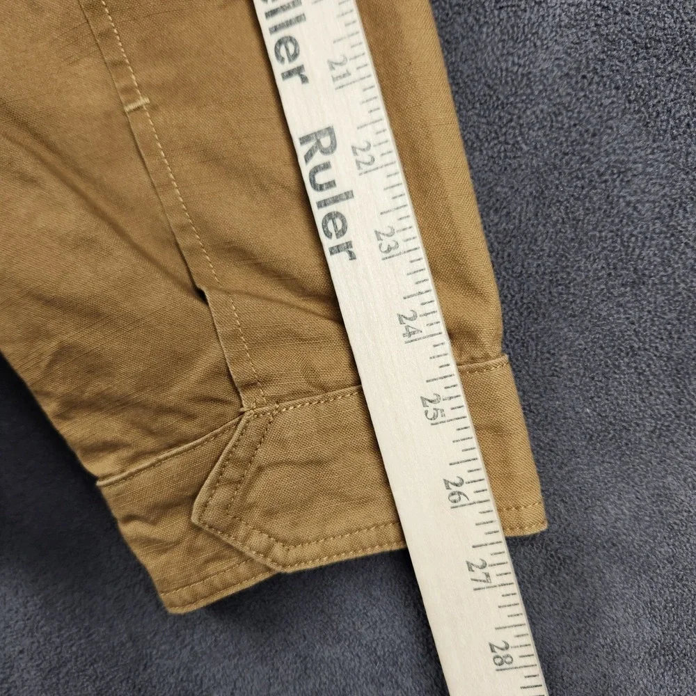 Levis‎ Hooded Jacket Mens XL Brown Cotton Canvas Full Zip Unlined Workwear NEW - Picture 9 of 10
